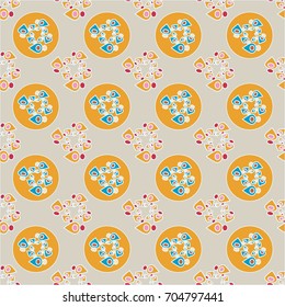 Abstract color seamless pattern for new background.