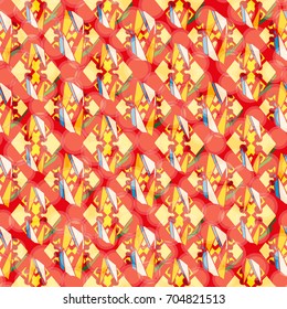 Abstract color seamless pattern for new background.