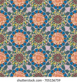 Abstract color seamless pattern for new background.
