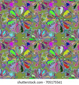 Abstract color seamless pattern for new background.