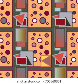Abstract color seamless pattern for new background.