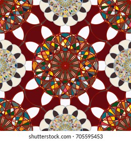 Abstract color seamless pattern for new background.