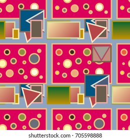 Abstract color seamless pattern for new background.