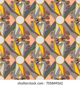 Abstract color seamless pattern for new background.