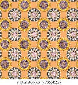 Abstract color seamless pattern for new background.