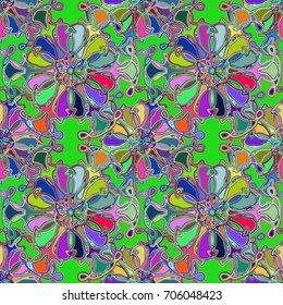 Abstract color seamless pattern for new background.