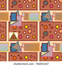 Abstract color seamless pattern for new background.