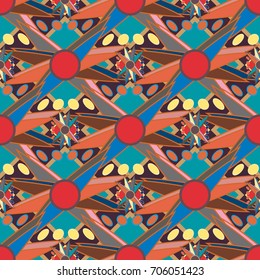 Abstract color seamless pattern for new background.