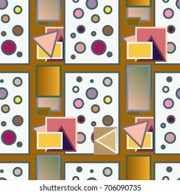 Abstract color seamless pattern for new background.