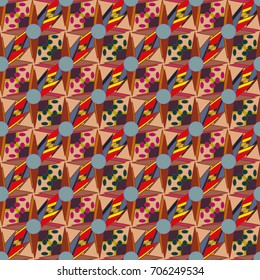 Abstract color seamless pattern for new background.
