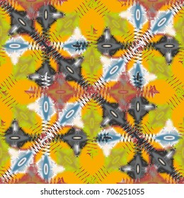 Abstract color seamless pattern for new background.