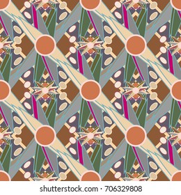 Abstract color seamless pattern for new background.