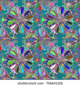 Abstract color seamless pattern for new background.