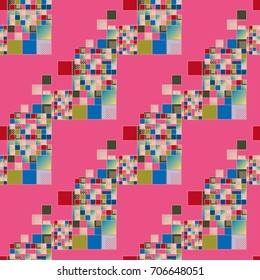 Abstract color seamless pattern for new background.