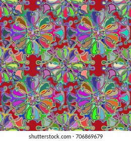 Abstract color seamless pattern for new background.