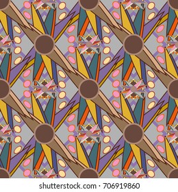 Abstract color seamless pattern for new background.