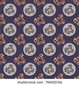 Abstract color seamless pattern for new background.