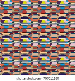 Abstract color seamless pattern for new background.