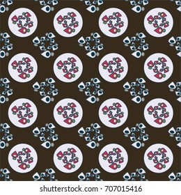 Abstract color seamless pattern for new background.