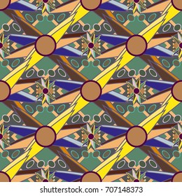 Abstract color seamless pattern for new background.