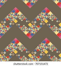 Abstract color seamless pattern for new background.