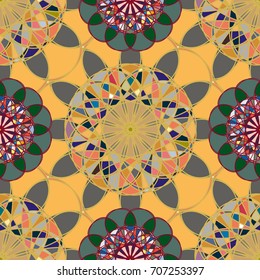 Abstract color seamless pattern for new background.