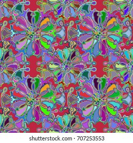 Abstract color seamless pattern for new background.