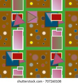 Abstract color seamless pattern for new background.