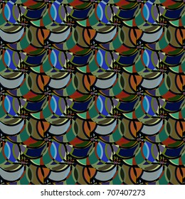 Abstract color seamless pattern for new background.
