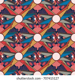 Abstract color seamless pattern for new background.