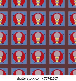Abstract color seamless pattern for new background.