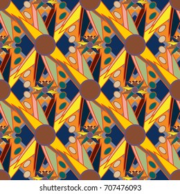 Abstract color seamless pattern for new background.