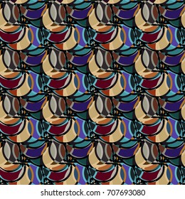 Abstract color seamless pattern for new background.