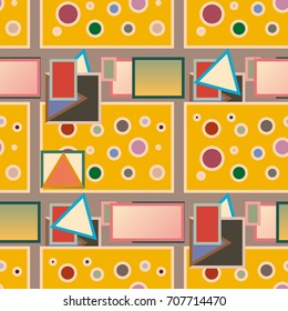 Abstract color seamless pattern for new background.
