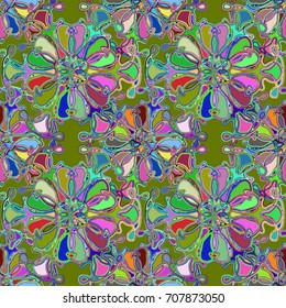 Abstract color seamless pattern for new background.