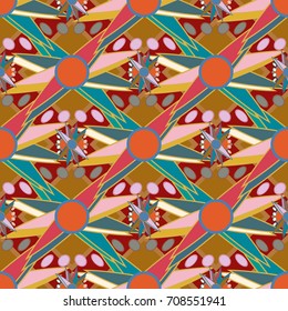 Abstract color seamless pattern for new background.