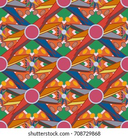 Abstract color seamless pattern for new background.