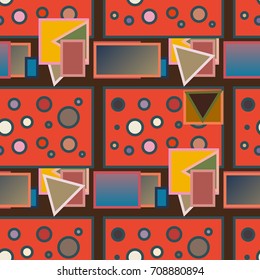 Abstract color seamless pattern for new background.