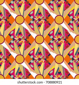 Abstract color seamless pattern for new background.