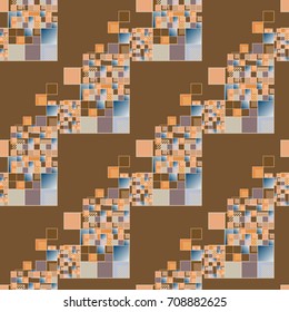 Abstract color seamless pattern for new background.
