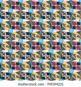 Abstract color seamless pattern for new background.
