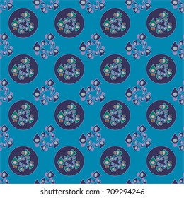 Abstract color seamless pattern for new background.