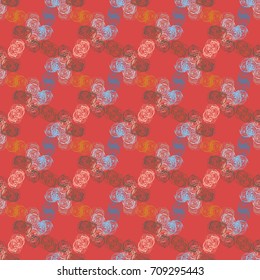 Abstract color seamless pattern for new background.