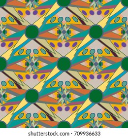 Abstract color seamless pattern for new background.