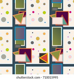 Abstract color seamless pattern for new background.