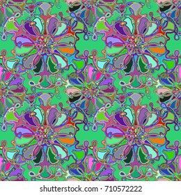 Abstract color seamless pattern for new background.