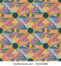 Abstract color seamless pattern for new background.