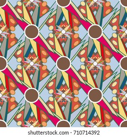 Abstract color seamless pattern for new background.