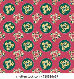 Abstract color seamless pattern for new background.