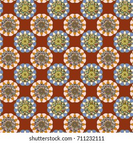 Abstract color seamless pattern for new background.